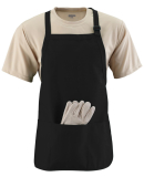 Augusta Sportswear 4250 Medium Length Apron with P in Black