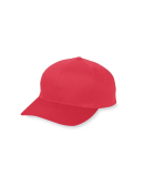 Augusta Sportswear 6206 Youth Six-Panel Cotton Twi in Red