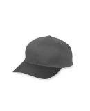 Augusta Sportswear 6206 Youth Six-Panel Cotton Twi in Black