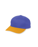 Augusta Sportswear 6206 Youth Six-Panel Cotton Twi in Purple/ gold