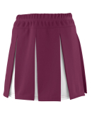 Augusta Sportswear 9116 Girls' Liberty Skirt in Maroon/white