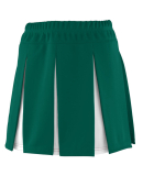 Augusta Sportswear 9116 Girls' Liberty Skirt in Dark green/white