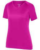 Augusta Sportswear 2793 Girls Attain Wicking Shirt in Power pink