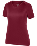 Augusta Sportswear 2793 Girls Attain Wicking Shirt in Cardinal