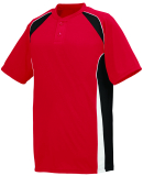 Augusta Sportswear 1540 Base Hit Jersey in Red/ black/ wht