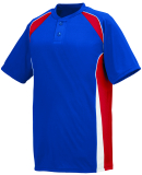 Augusta Sportswear 1540 Base Hit Jersey in Royal/ red/ wht