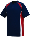 Augusta Sportswear 1540 Base Hit Jersey in Navy /red/ white