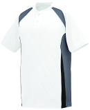 Augusta Sportswear 1540 Base Hit Jersey in White/ grph/ blk