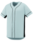 Augusta Sportswear 1660 Slugger Jersey in Silver/ black