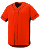 Augusta Sportswear 1660 Slugger Jersey in Orange/ black