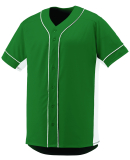 Augusta Sportswear 1660 Slugger Jersey in Dark green/ wht