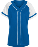 Augusta Sportswear 1665 Women's Winner Jersey in Royal/ white