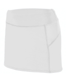 Augusta Sportswear 2420 Women's Femfit Skort in White/ graphite