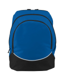 Augusta Sportswear 1915 Tri-Color Backpack in Royal/ blk/ wht