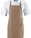 Augusta Sportswear 4350 Full Length Apron with Poc in Khaki