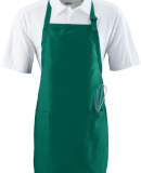 Augusta Sportswear 4350 Full Length Apron with Poc in Dark green