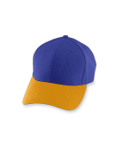 Augusta Sportswear 6236 Youth Athletic Mesh Cap in Purple/ gold