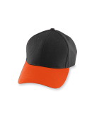 Augusta Sportswear 6236 Youth Athletic Mesh Cap in Black/ orange