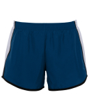 Augusta Sportswear 1266 Girls' Pulse Team Short in Navy/ white/ blk