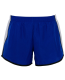 Augusta Sportswear 1266 Girls' Pulse Team Short in Royal/ wht/ blk