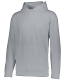 Augusta Sportswear 5506 Youth Wicking Fleece Hoode in Athletic grey