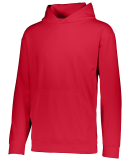 Augusta Sportswear 5506 Youth Wicking Fleece Hoode in Red