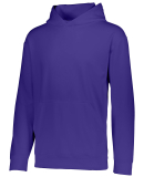 Augusta Sportswear 5506 Youth Wicking Fleece Hoode in Purple