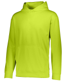 Augusta Sportswear 5506 Youth Wicking Fleece Hoode in Lime