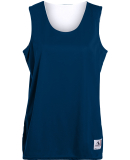 Augusta Sportswear 147 Women's Reversible Wicking  in Navy/ white