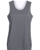 Augusta Sportswear 147 Women's Reversible Wicking  in Graphite/ white