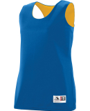 Augusta Sportswear 147 Women's Reversible Wicking  in Royal/ gold