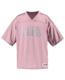 Augusta Sportswear 258 Youth Stadium Replica Jerse in Light pink