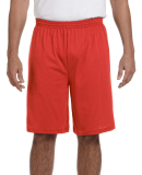 Augusta Sportswear 915 Longer Length Jersey Short in Red