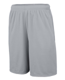 Augusta Sportswear 1429 Youth Training Short with  in Silver grey