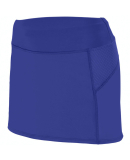 Augusta Sportswear 2421 Girls' Femfit Skort in Purple/ graphite