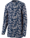 Augusta Sportswear 2788 Digi Camo Wicking Long Sle in Navy digi