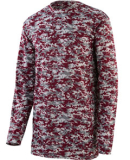 Augusta Sportswear 2788 Digi Camo Wicking Long Sle in Maroon digi