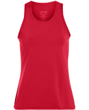 Augusta Sportswear 1203 Girls' Solid Racerback Tan in Red