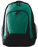 Augusta Sportswear 1710 Ripstop Backpack in Dark green/ blk