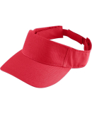 Augusta Sportswear 6226 Youth Sport Twill Visor in Red