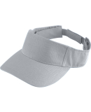 Augusta Sportswear 6226 Youth Sport Twill Visor in Silver grey