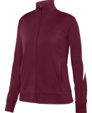 Augusta Sportswear 4397 Ladies Medalist Jacket 2.0 in Maroon/ white