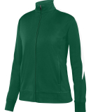 Augusta Sportswear 4397 Ladies Medalist Jacket 2.0 in Dark green/ wht