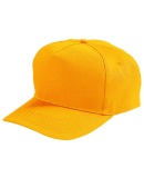 Augusta Sportswear 6207 Youth Five-Panel Cotton Tw in Gold