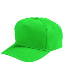 Augusta Sportswear 6207 Youth Five-Panel Cotton Tw in Kelly