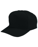 Augusta Sportswear 6207 Youth Five-Panel Cotton Tw in Black