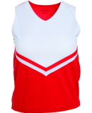 Augusta Sportswear 9111 Girls' Pride Shell in Red/ white/white