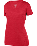 Augusta Sportswear 2902 Ladies Shadow Tonal Heathe in Red