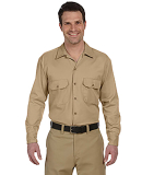 574 Dickies Long Sleeve Work Shirt  in Desert sand