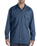 574 Dickies Long Sleeve Work Shirt  in Navy